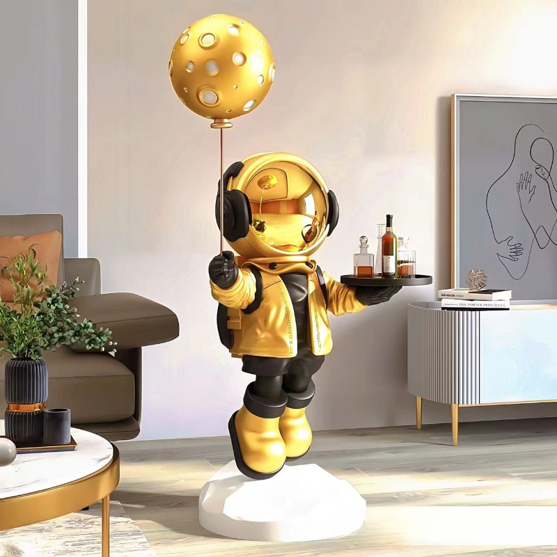 Large Creative Astronaut Floor - đánh giá và giá Resin Art Stand