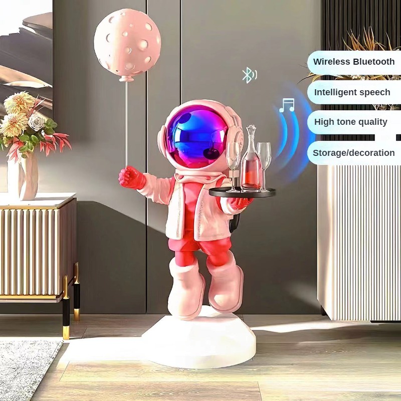 Large Creative Astronaut Floor - đánh giá và giá Resin Art Stand